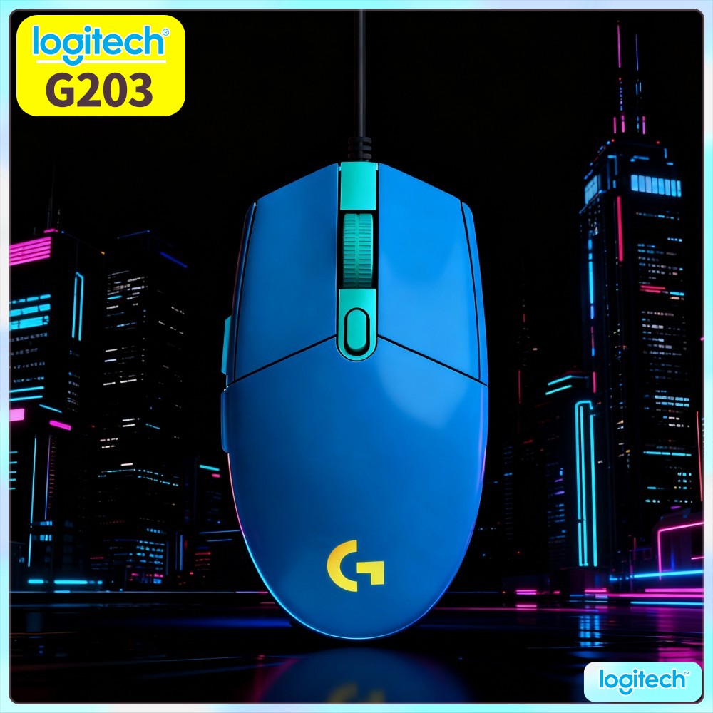 Logitech Mouse G203 - Logitech G203 Kabelgebundene Gaming-Maus, zahlreiche RGB-Optionen,