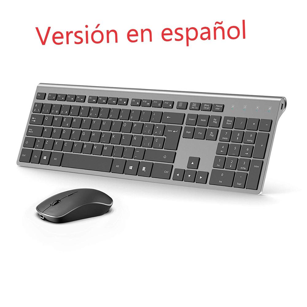 Gaming Keyboard And Mouse Combo - Kabelloses Tastatur- und Maus-Set, spanisches Layout,