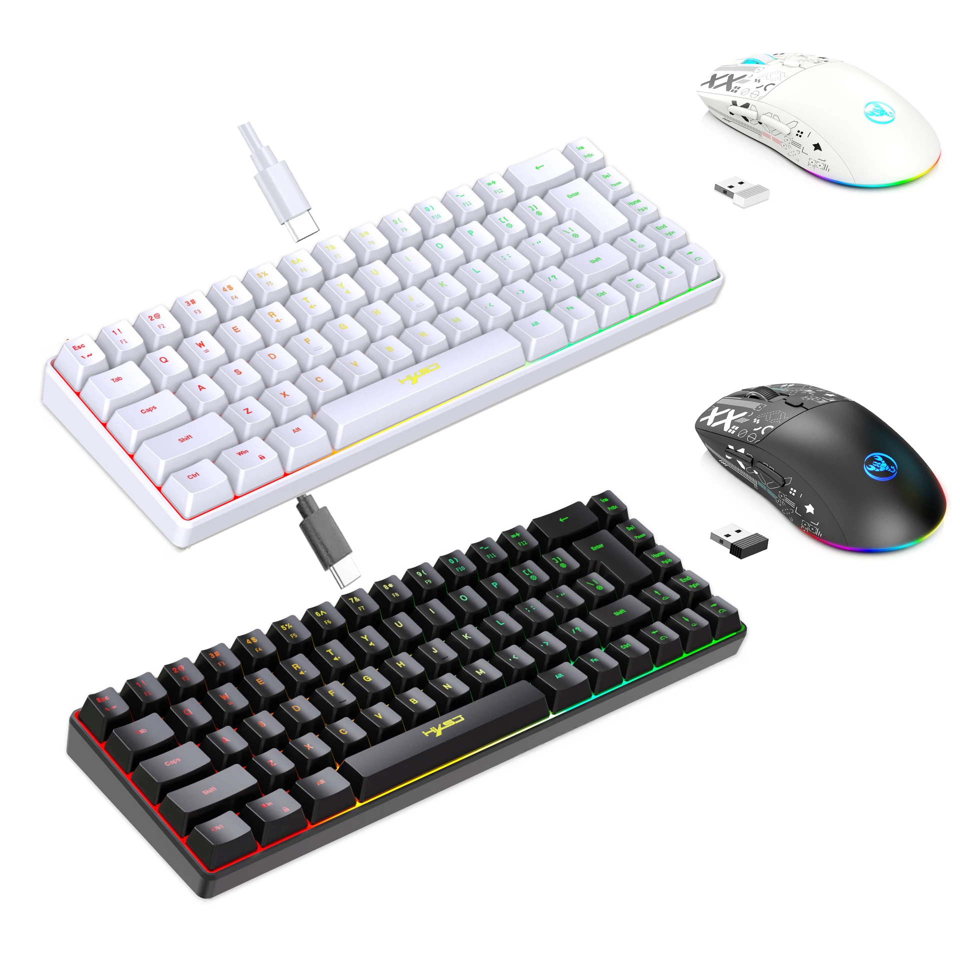 Gaming Keyboard And Mouse Combo - Tastatur- und Maus-Kombi-Set mit Hintergrundbeleuchtung, Gamer-Tastatur