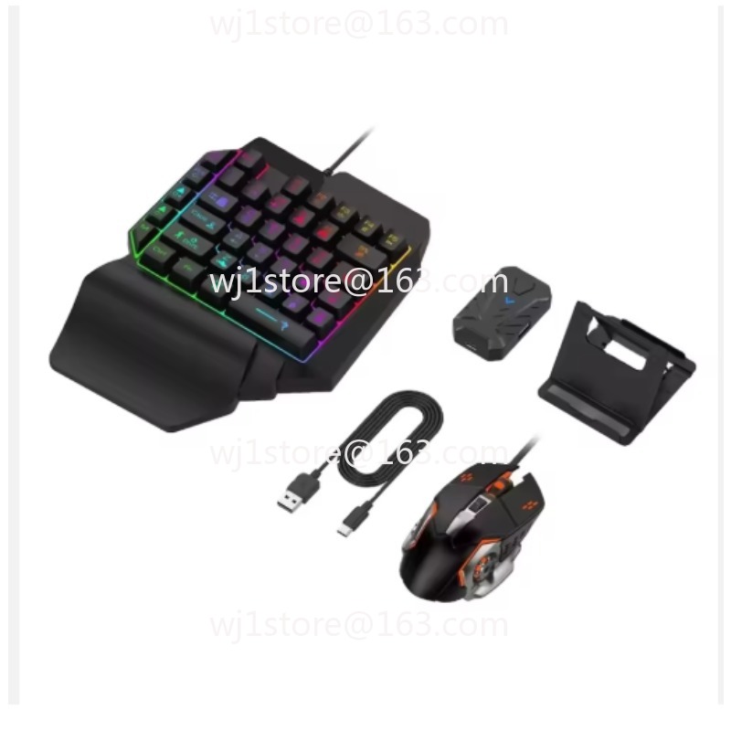 Gaming Keyboard 1 Hand - 4-in-1-Gaming-Tastatur mit einer Hand, Maus und