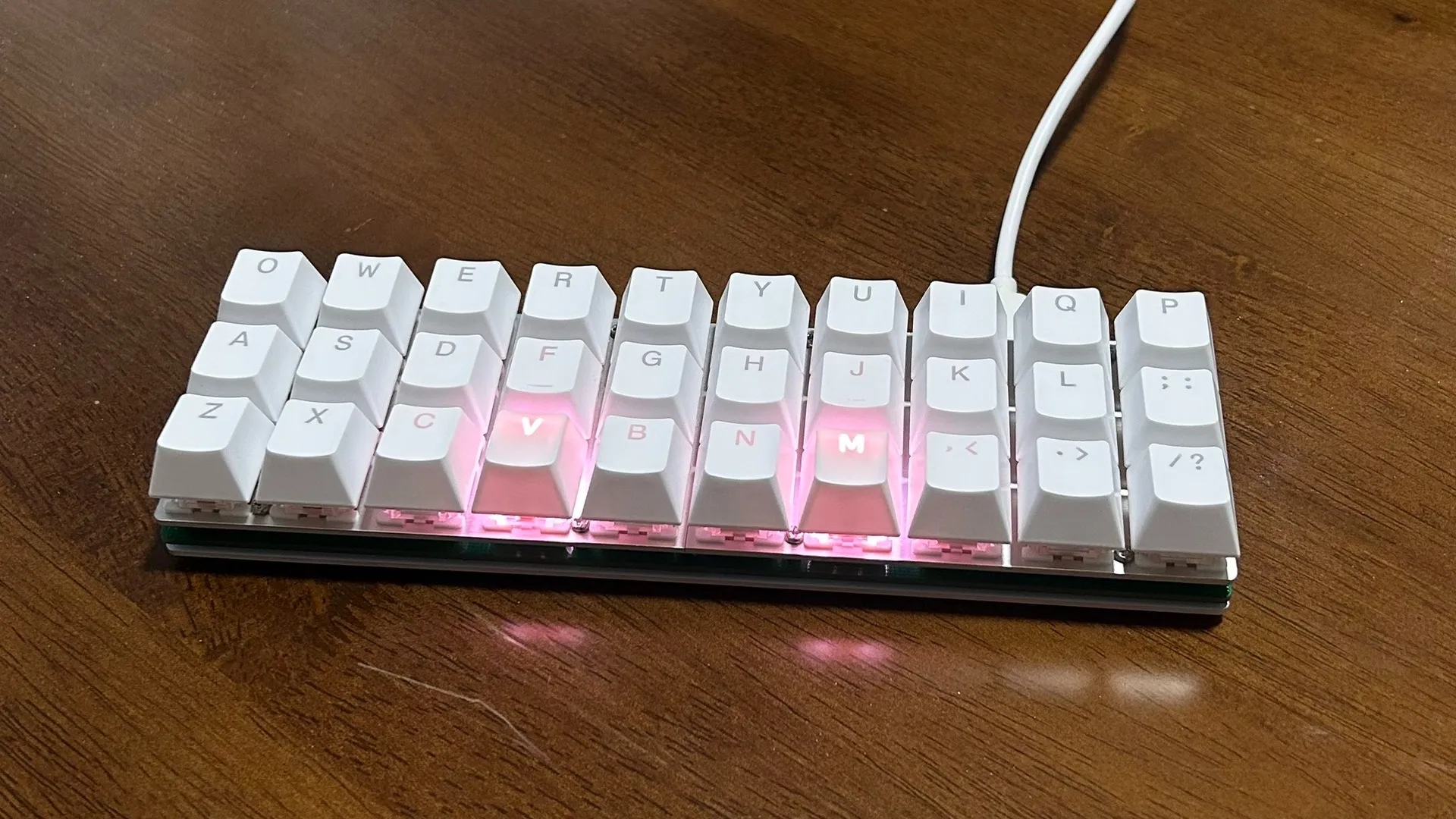 Gaming Keyboard Mini Mechanical - P30 Mini-Inline-Tastatur Benutzerdefinierte 30 Tasten RGB