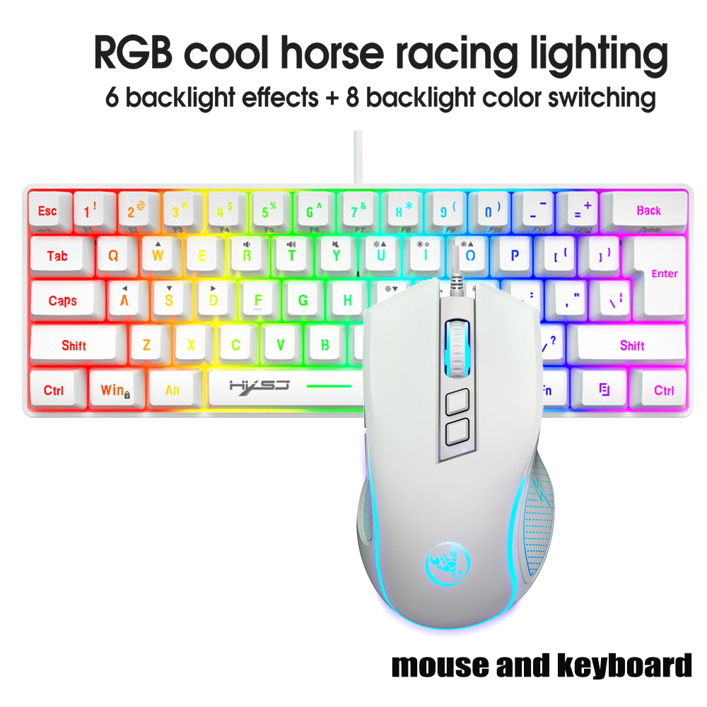Gaming Keyboard And Mouse Combo - Tastatur- und Maus-Set Gamer-Tastaturen-Kombos 60% PC-Tastatur