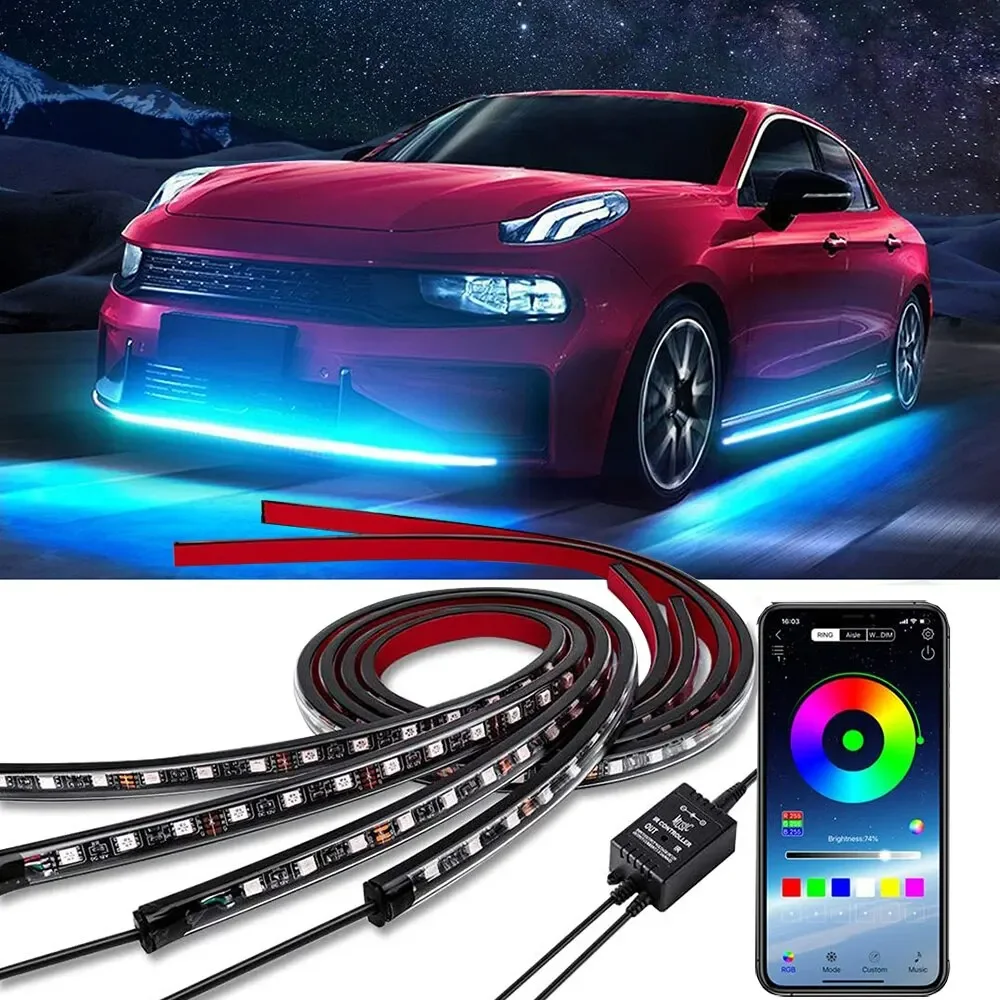 Rgb Underglow Strip - Neon LED RGB Auto Unterlicht Boden