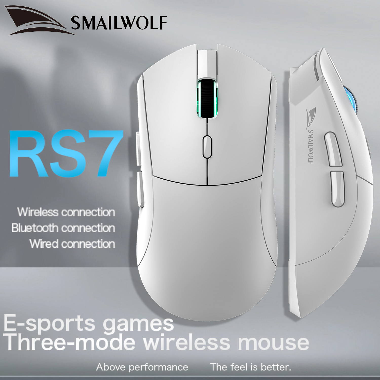 Logitech Mouse G203 - SMAILWOLF RS7 Bluetooth kabellose Gaming-Maus PAW3311