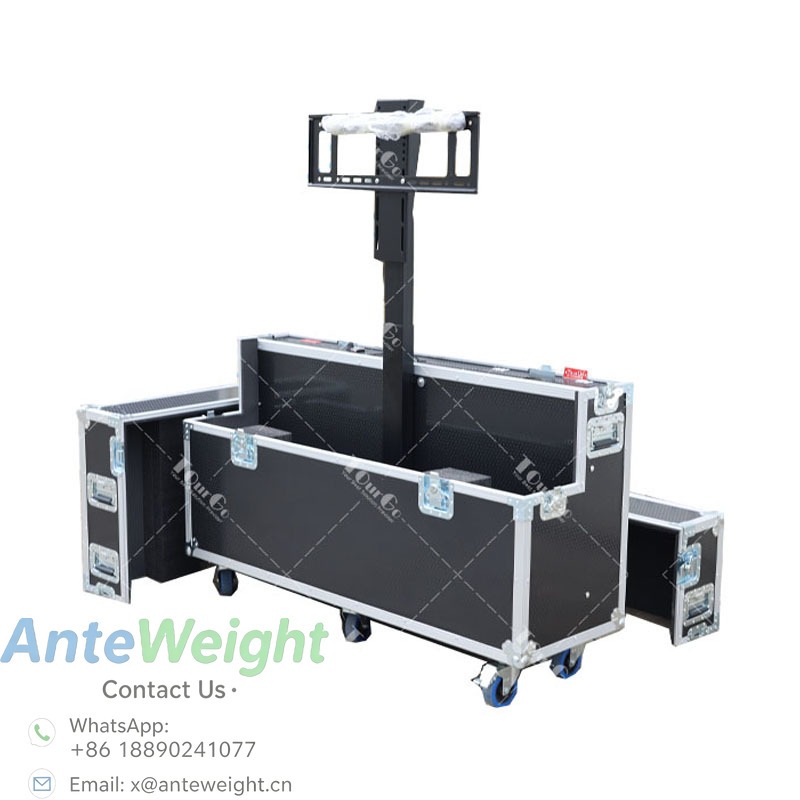 Aluminum Case 65 - Tragbarer 55/65 Zoll TV-Flightcase mit elektrischer