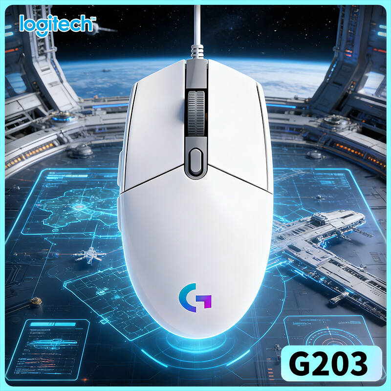 Logitech Mouse G203 - Logitech G203 Kabelgebundene Gaming-Maus 200-8000 DPI