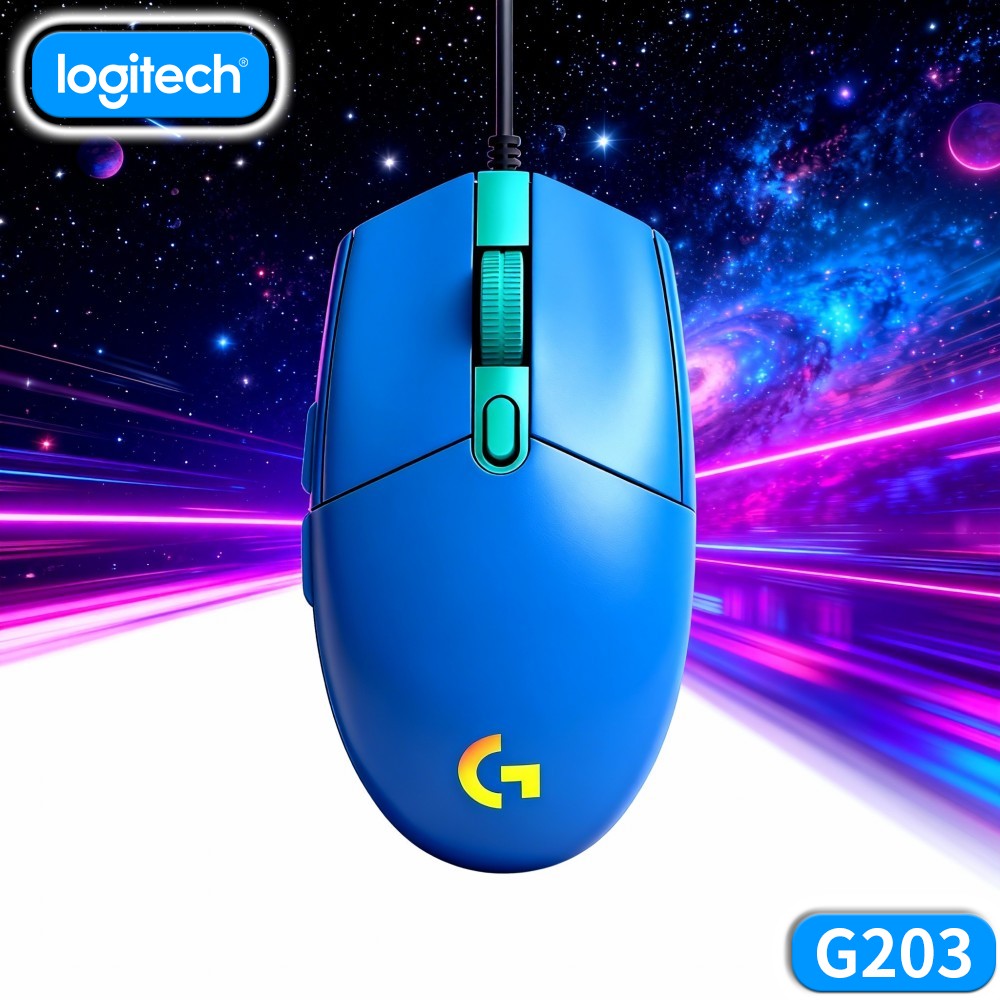 Logitech Mouse G203 - Logitech G203 Kabelgebundene Gaming-Maus Einfache Plug-In-Konfiguration