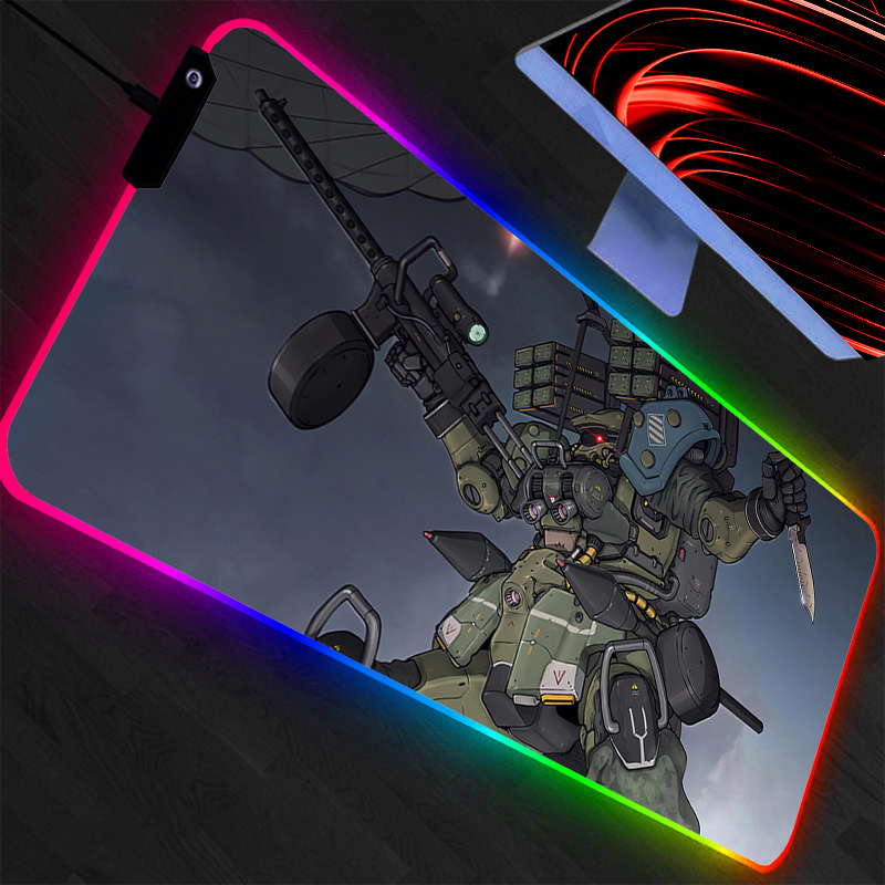 Gaming Keyboard And Mouse Mobile - Große Mausmatte Mobile Suit Gundam RGB