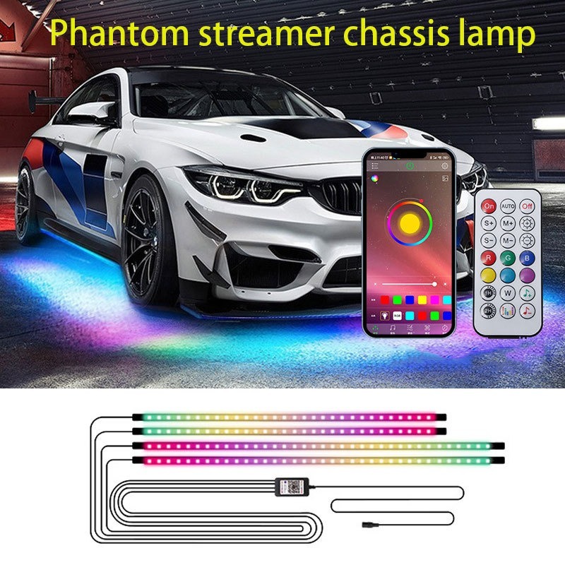 Rgb Underglow Strip - 4in1 Auto Flexible Underglow Streifen Licht