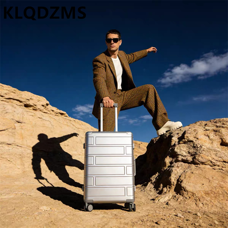 Aluminum Case 65 - KLQDZMS Boarding-Box-Gepäcktasche aus Aluminium-Magnesium-Legierung, 20, 24,