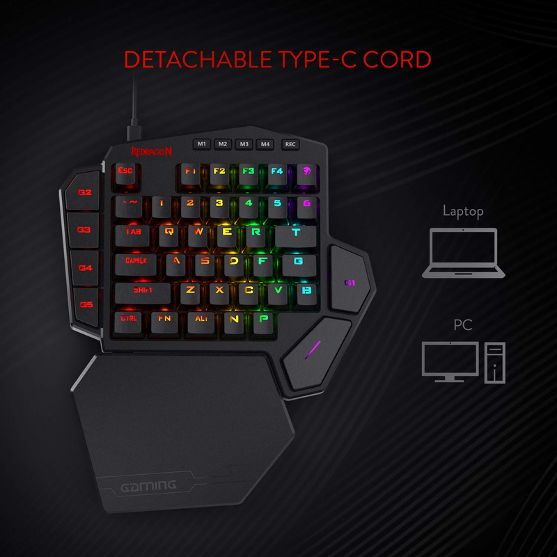 Redragon K585 DITI Einhändige  – Gaming Keyboard 1 Hand Bewertung und Preis
