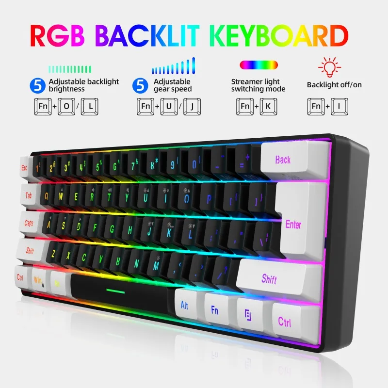 Tastatur und Maus 60% Computer – Gaming Keyboard And Mouse Combo Bewertung und Preis