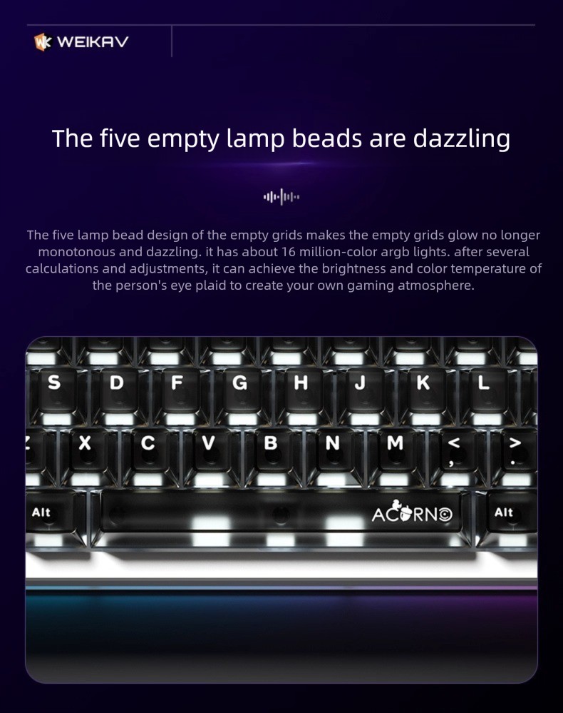 NEU WEIKAV Nut65 Mechanisches  – Gaming Keyboard Mini Mechanical Bewertung und Preis