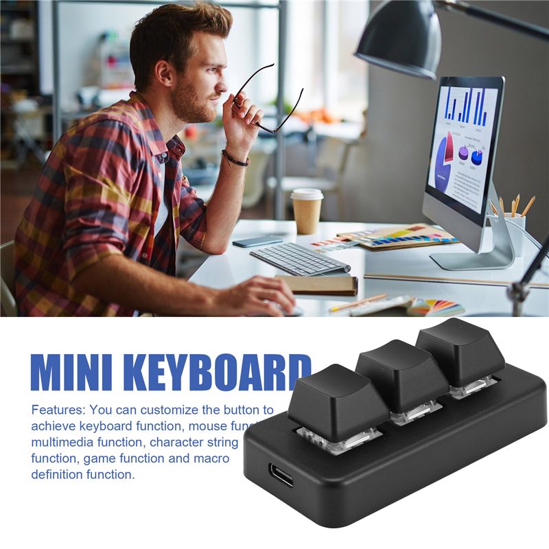 MK321 Programmierbare Makro-Mi – Gaming Keyboard Mini Mechanical Bewertung und Preis
