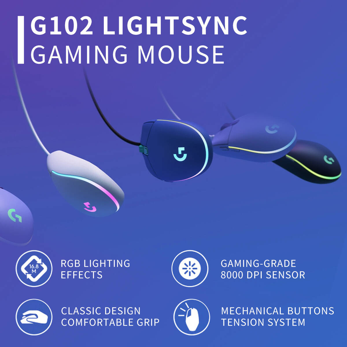 G102 Logitech G203 Maus, Light – Logitech Mouse G203 Bewertung und Preis