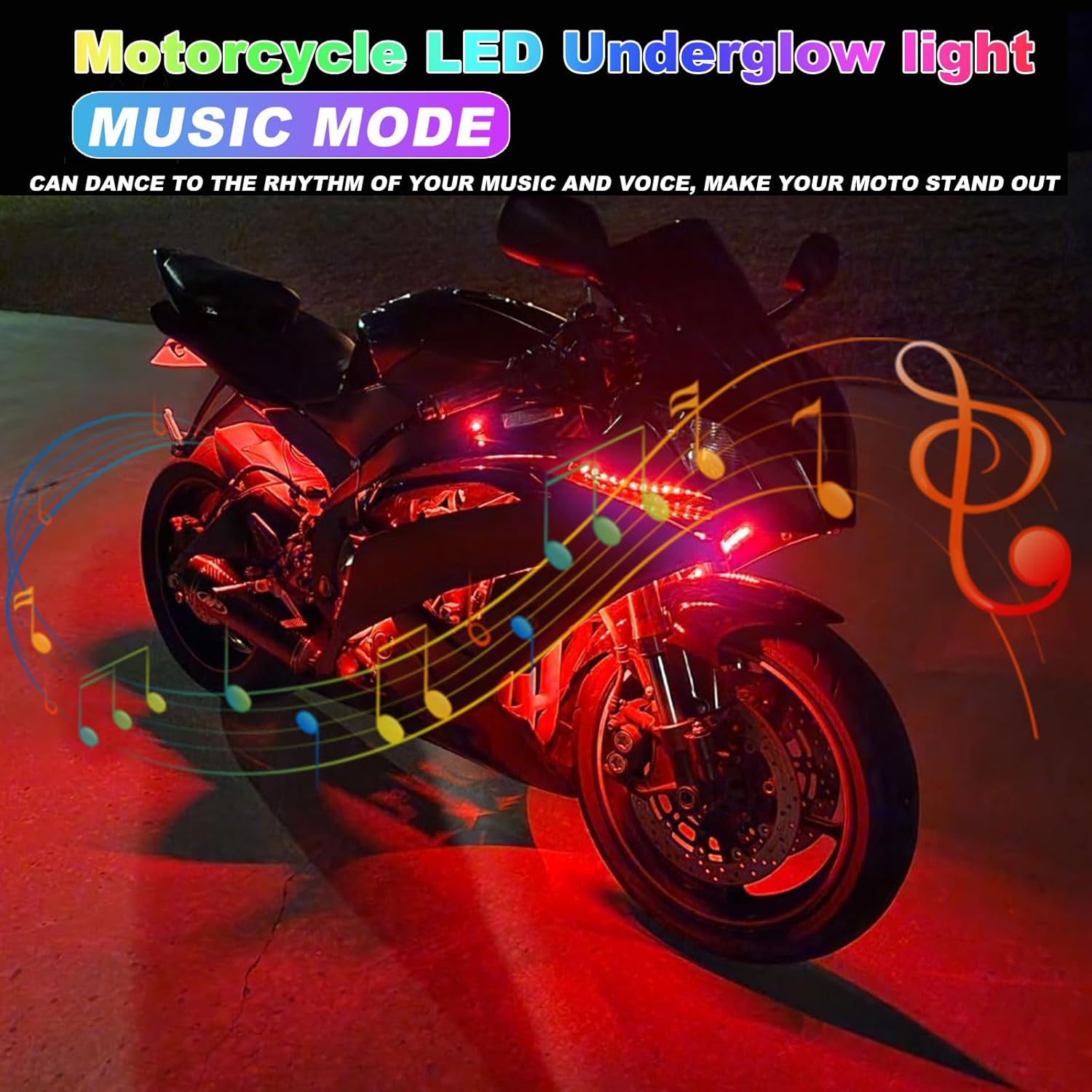 12-in-1 Neue Motorrad-Atmosphä – Rgb Underglow Strip Bewertung und Preis
