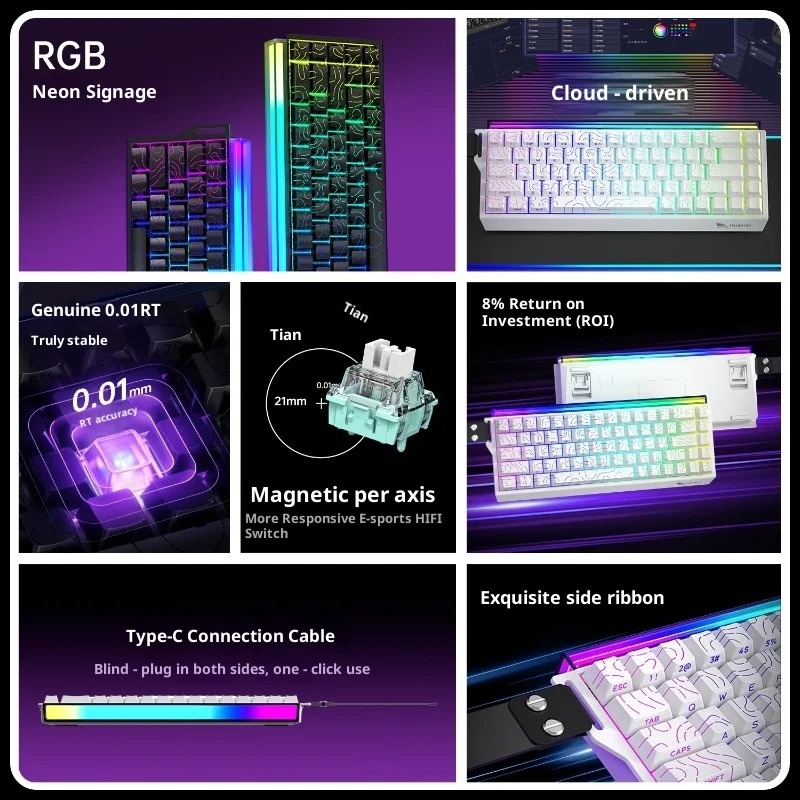 SK11HE Kabelgebundene Hall-Eff – Gaming Keyboard Hall Effect Switches Bewertung und Preis