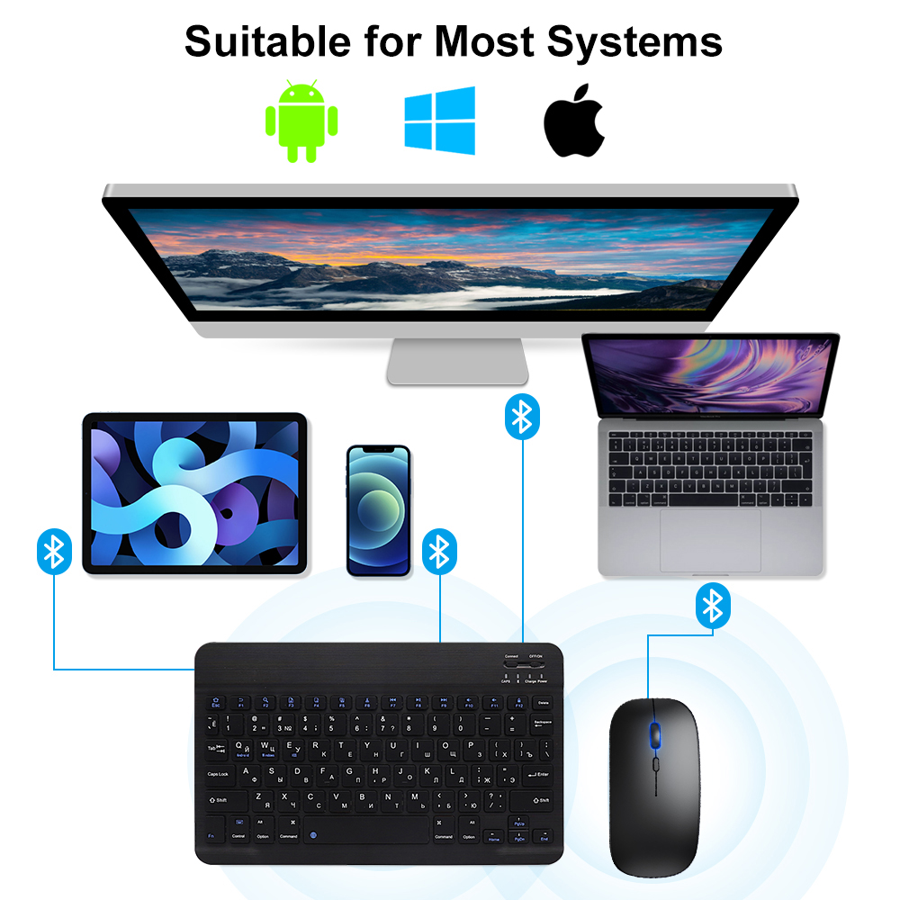 Bluetooth-Tastatur und Maus fü – Gaming Keyboard Ergonomics Bewertung und Preis