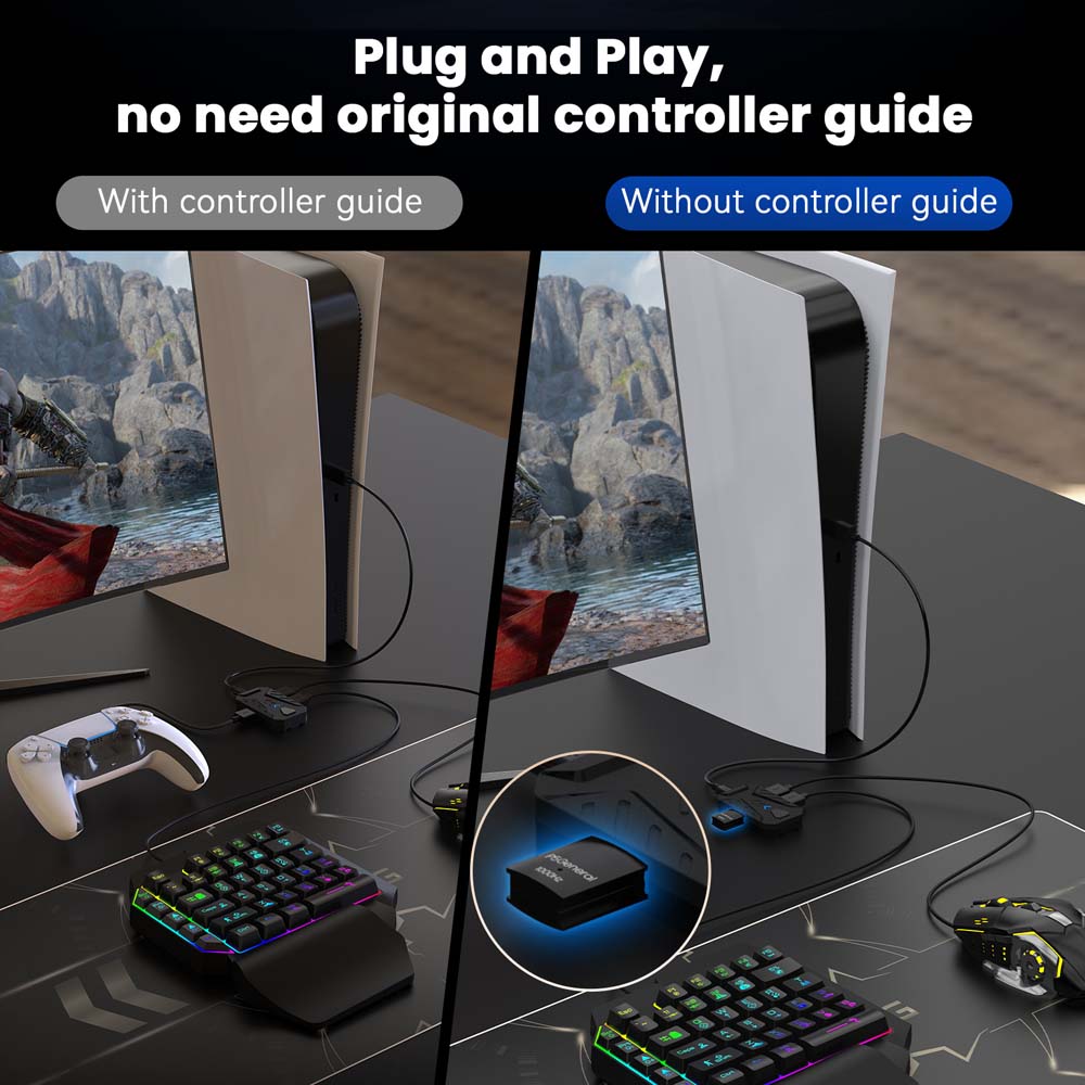 USB-C-Konverter für PS5 Gaming – Gaming Keyboard And Mouse Combo Bewertung und Preis