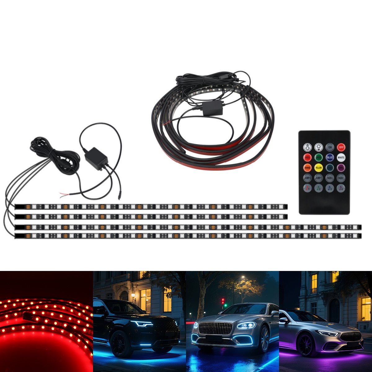 90 + 120 CM Auto RGB Chassis L – Rgb Underglow Strip Bewertung und Preis