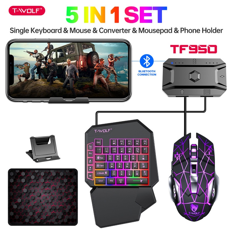 T-Wolf Tf950 5-in-1 Einhand-Ga – Gaming Keyboard 1 Hand Bewertung und Preis