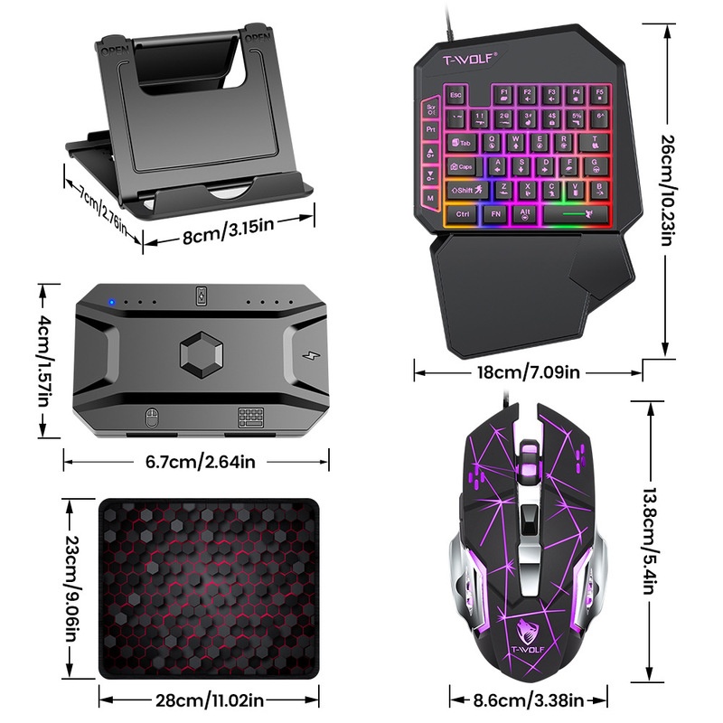 T-Wolf Tf950 5-in-1 Einhand-Ga – Gaming Keyboard 1 Hand Bewertung und Preis