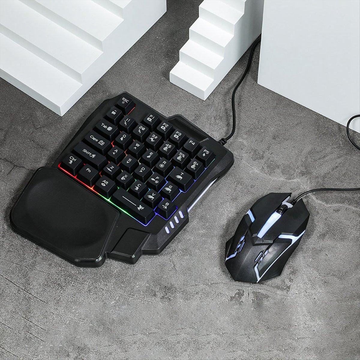★ ▲   35-Tasten Ergonomische R – Gaming Keyboard And Mouse Combo Bewertung und Preis