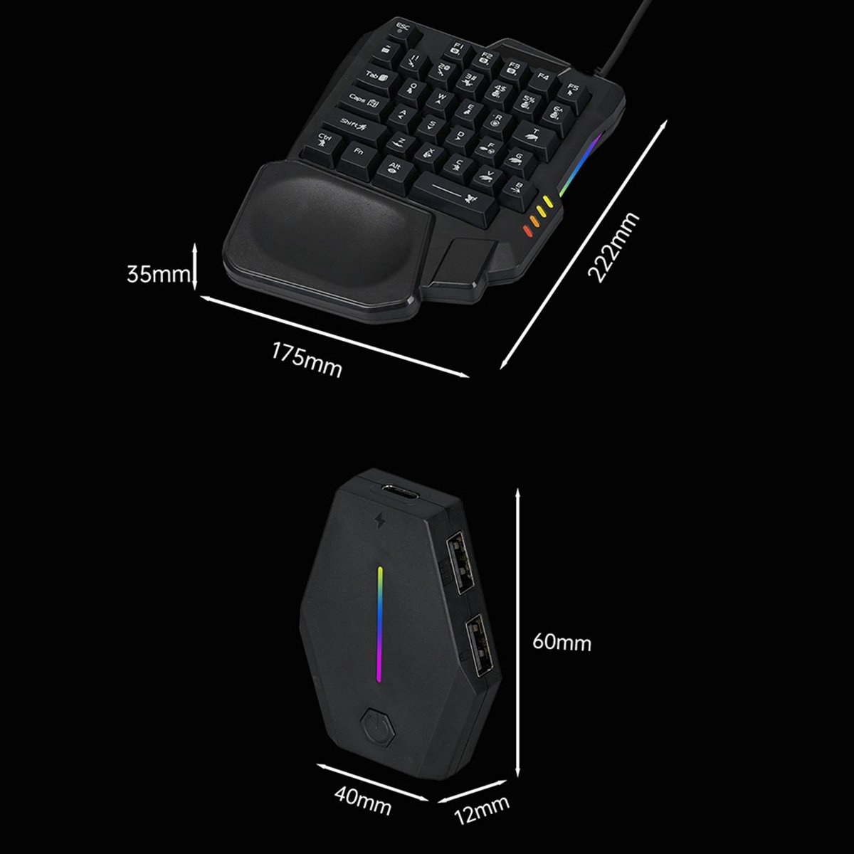 ★ ▲   35-Tasten Ergonomische R – Gaming Keyboard And Mouse Combo Bewertung und Preis