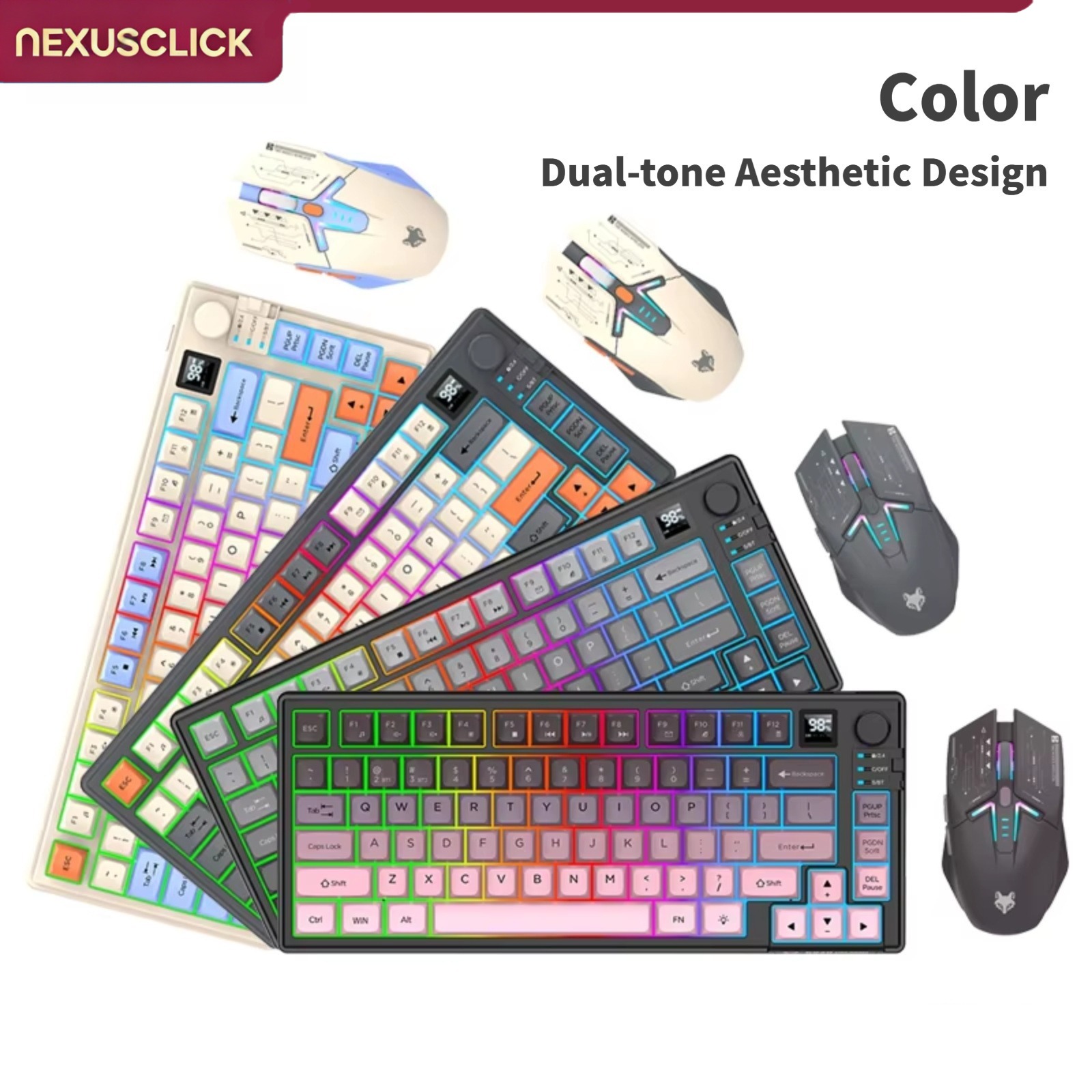 NexusClick Dual-Mode-Tastatur- – Gaming Keyboard And Mouse Combo Bewertung und Preis