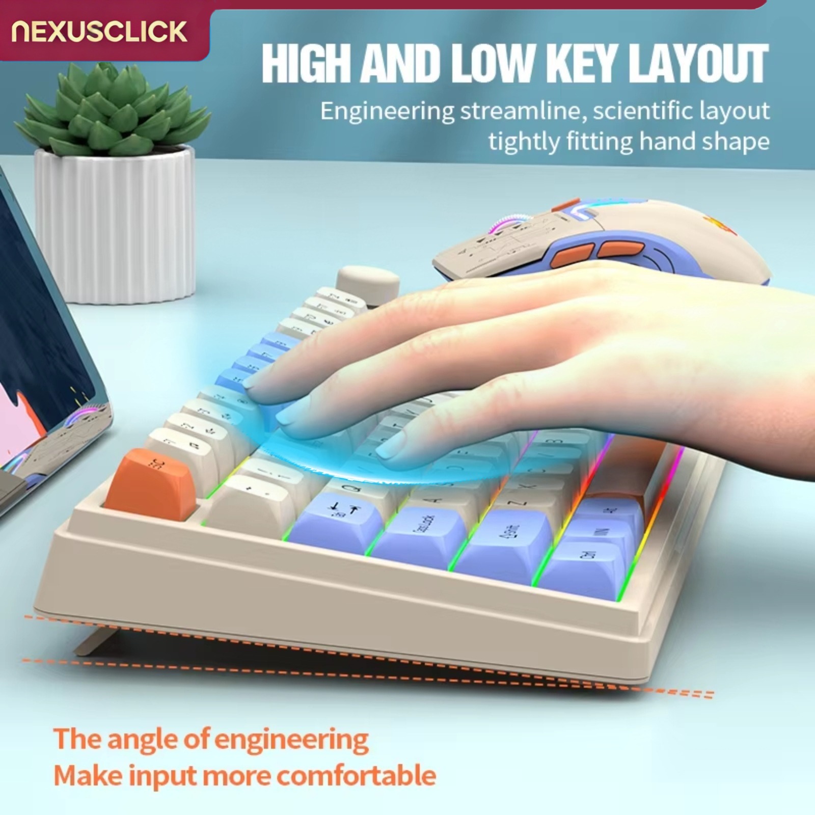 NexusClick Dual-Mode-Tastatur- – Gaming Keyboard And Mouse Combo Bewertung und Preis