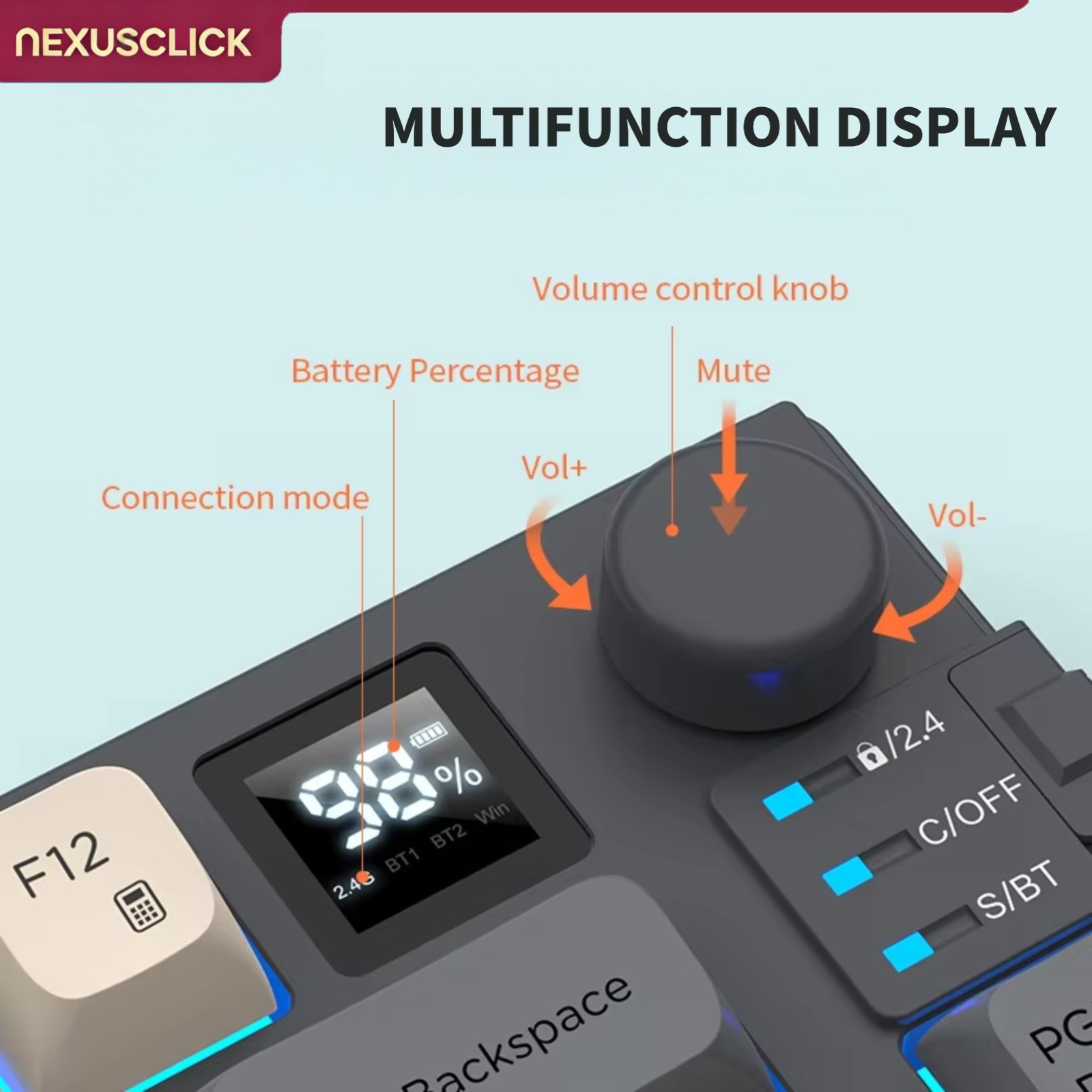 NexusClick Dual-Mode-Tastatur- – Gaming Keyboard And Mouse Combo Bewertung und Preis