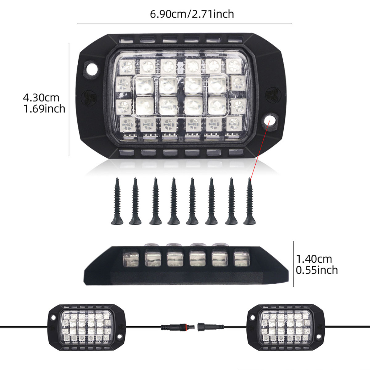 Auto RGB LED Chassis Lichtleis – Rgb Underglow Strip Bewertung und Preis