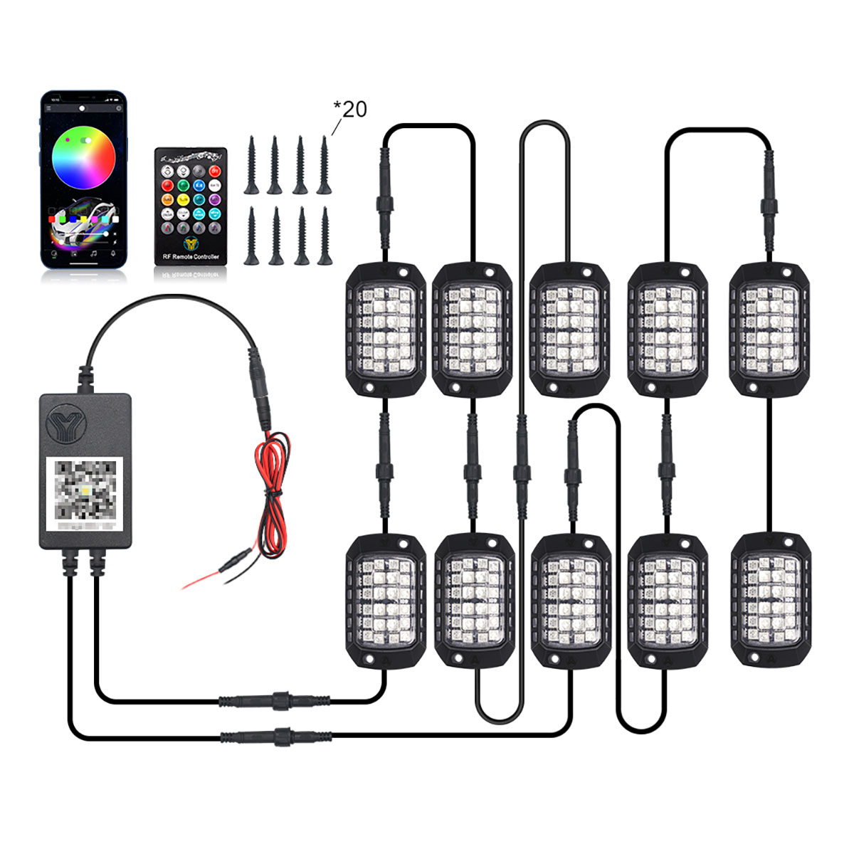 Auto RGB LED Chassis Lichtleis – Rgb Underglow Strip Bewertung und Preis