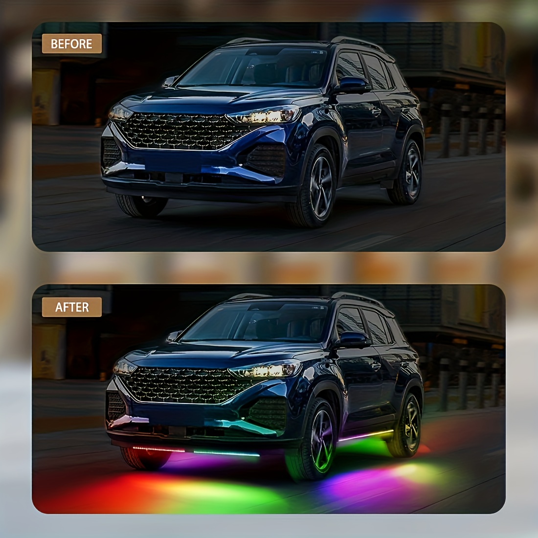 RGB Flexible Auto-Unterbodenbe – Rgb Underglow Strip Bewertung und Preis